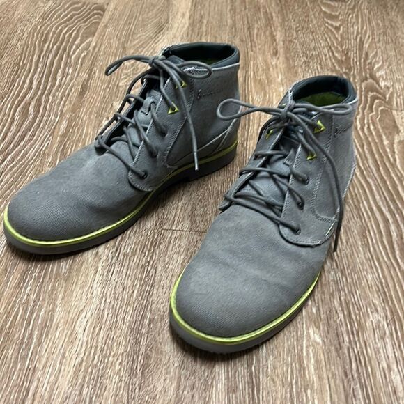 Teva Durban Waxed Boots Gray Green Lace Up - Picture 3 of 10